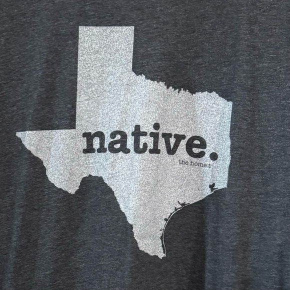 The Home T Texas Native Graphic Short Sleeve Tee - Heather Gray, Size Small - Picture 2 of 5